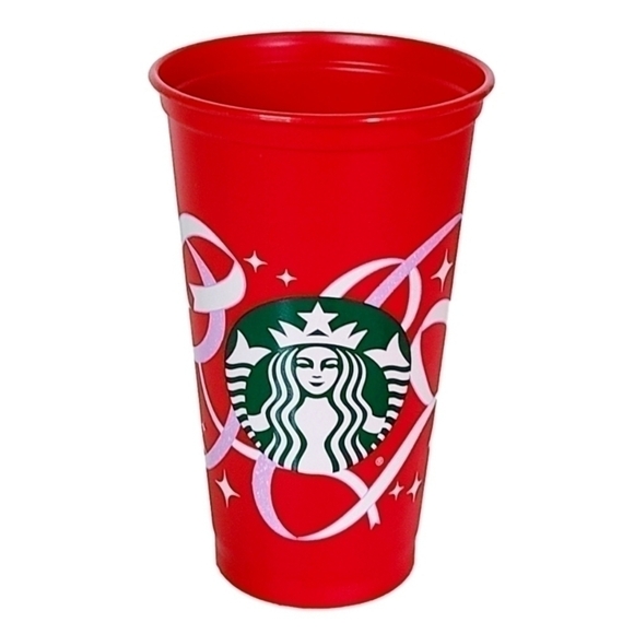 2013 Starbucks 16oz Red Plastic 50 Years Holiday Christmas Cup No Lid - Picture 1 of 5